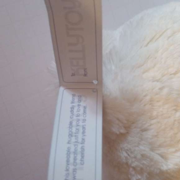 KELLYTOY ORIGINAL teddy bear, off white and brown w tags. EUC. - Picture 10 of 11